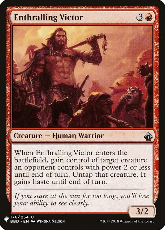 MTG Card Title: Enthralling Victor PLST/BBD-176