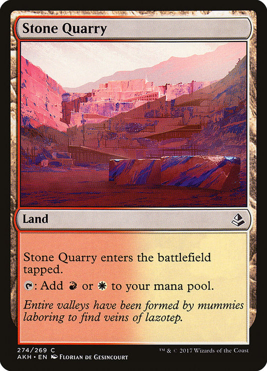 MTG Card Title: Stone Quarry AKH/274