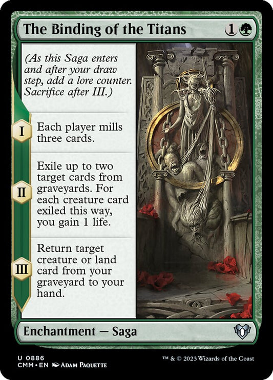 MTG Card Title: The Binding of the Titans CMM/886