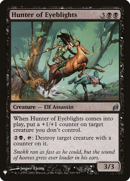 MTG Card Title: Hunter of Eyeblights PLST/LRW-119