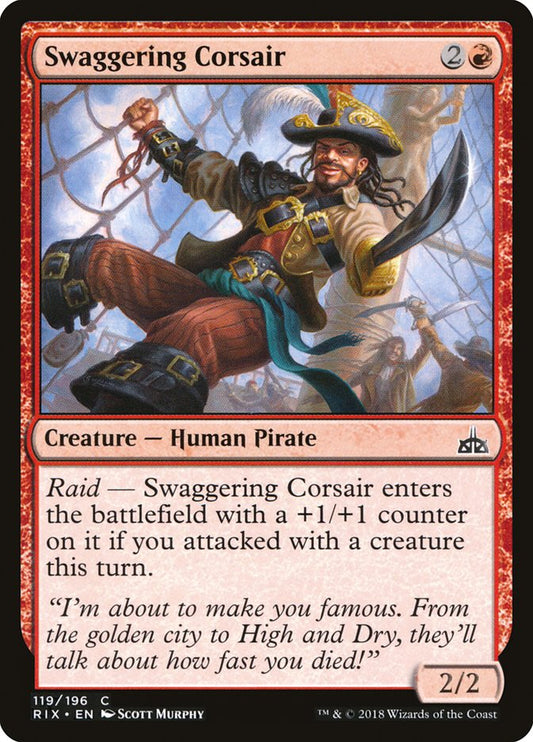 MTG Card Title: Swaggering Corsair RIX/119