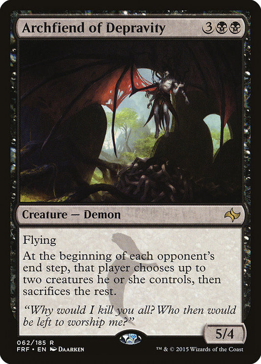 MTG Card Title: Archfiend of Depravity FRF/62