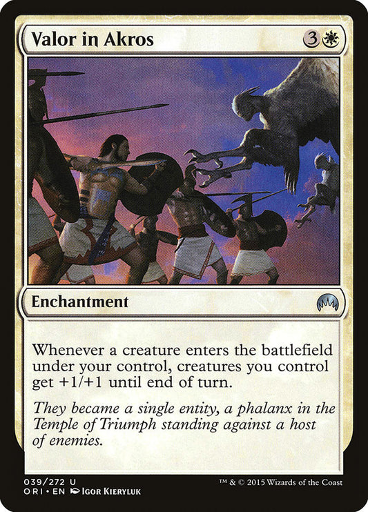 MTG Card Title: Valor in Akros ORI/39