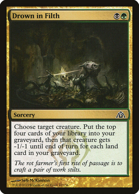 MTG Card Title: Drown in Filth DGM/67