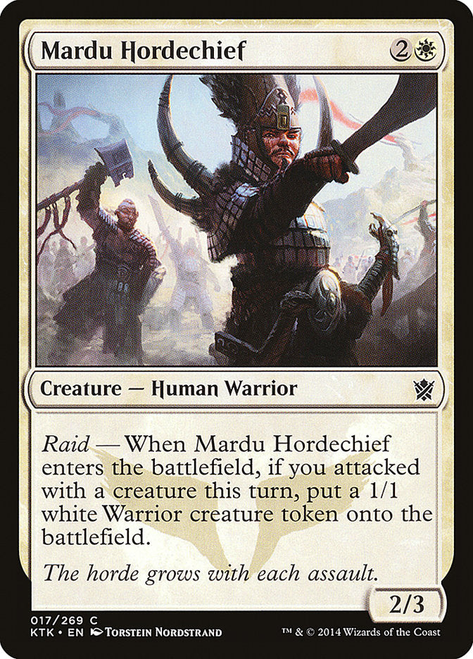 MTG Card Title: Mardu Hordechief KTK/17