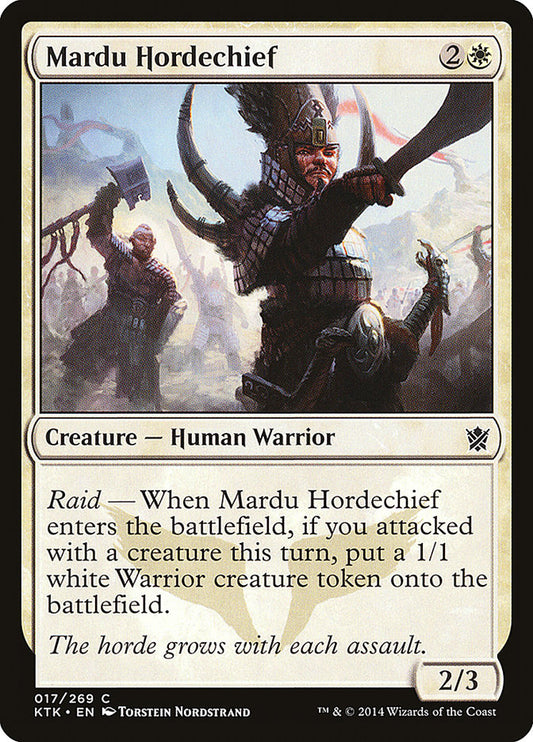 MTG Card Title: Mardu Hordechief KTK/17