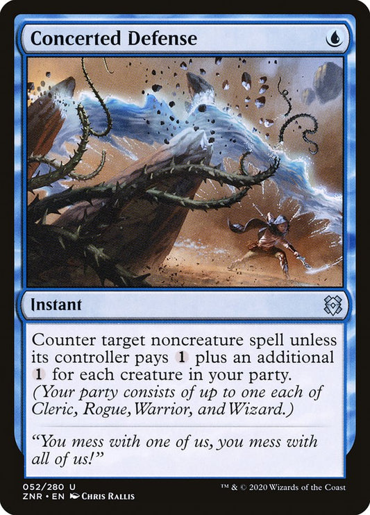 MTG Card Title: Concerted Defense ZNR/52