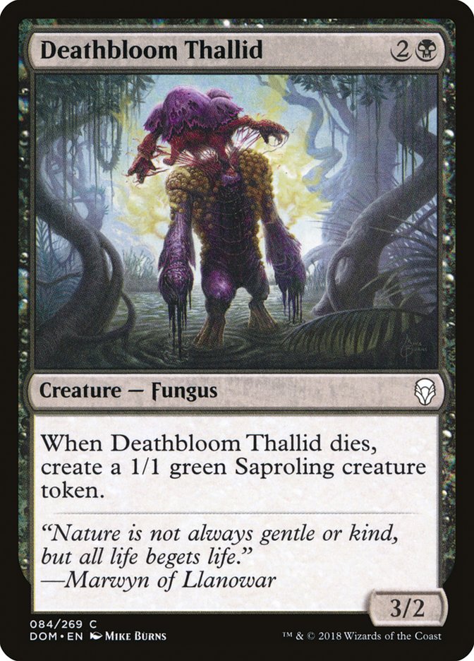 MTG Card Title: Deathbloom Thallid DOM/84