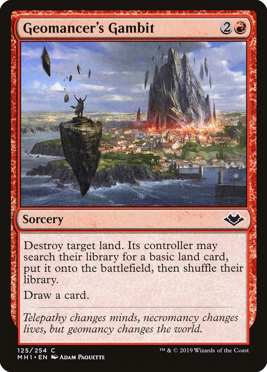 MTG Card Title: Geomancer's Gambit MH1/125