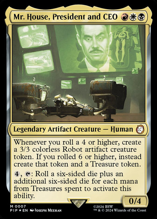MTG Card Title: Mr. House, President and CEO PIP/7