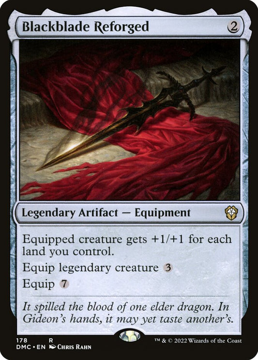 MTG Card Title: Blackblade Reforged DMC/178