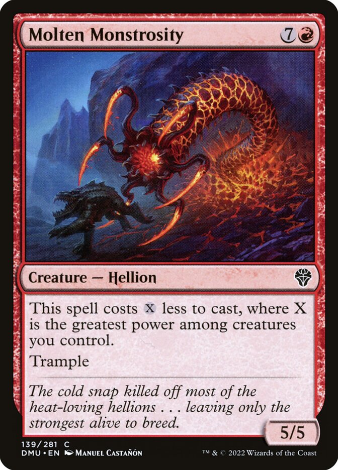 MTG Card Title: Molten Monstrosity DMU/139