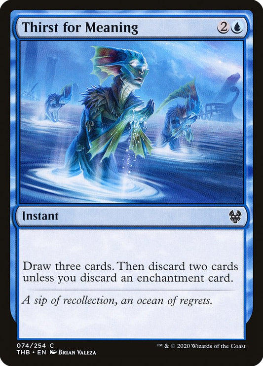MTG Card Title: Thirst for Meaning THB/74