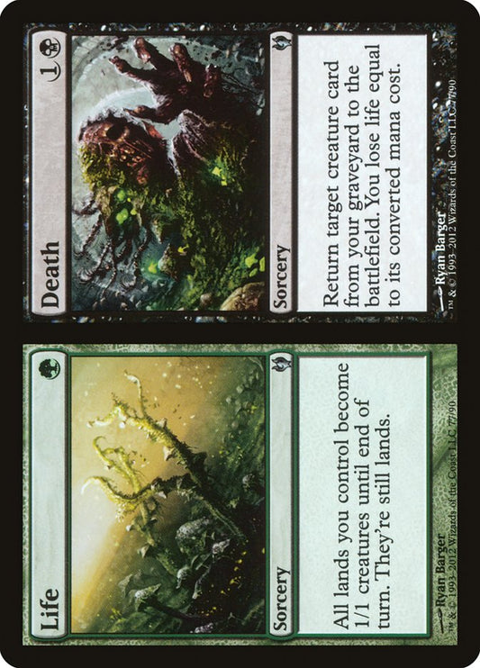MTG Card Title: Life // Death DDJ/77