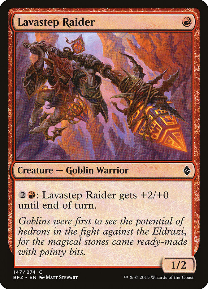 MTG Card Title: Lavastep Raider BFZ/147