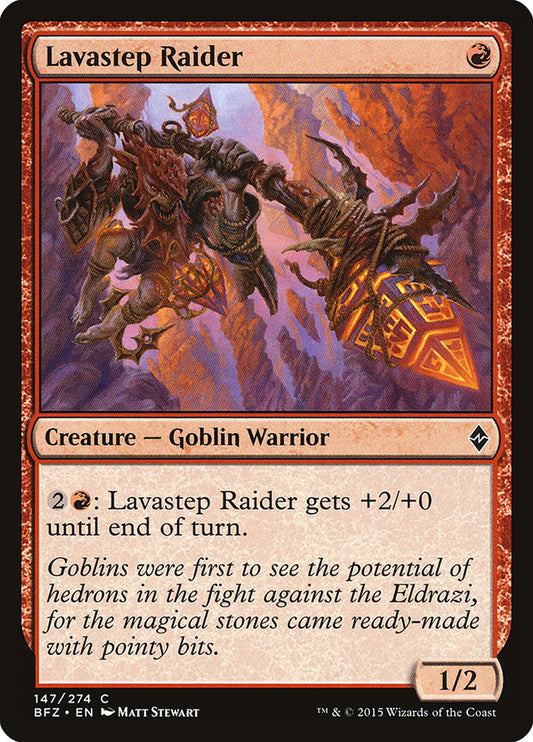 MTG Card Title: Lavastep Raider BFZ/147