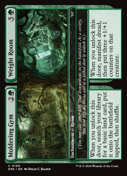 MTG Card Title: Moldering Gym // Weight Room DSK/190