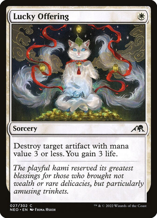MTG Card Title: Lucky Offering NEO/27