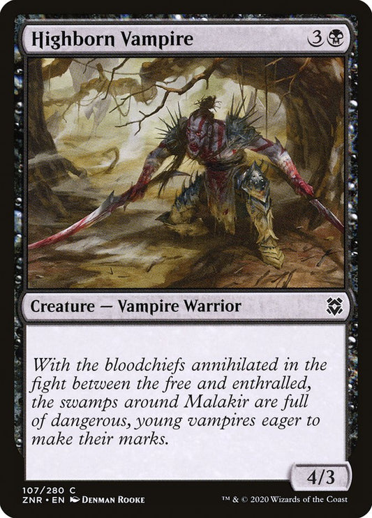 MTG Card Title: Highborn Vampire ZNR/107