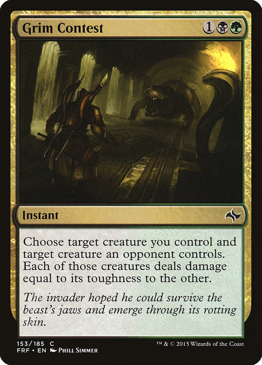 MTG Card Title: Grim Contest FRF/153