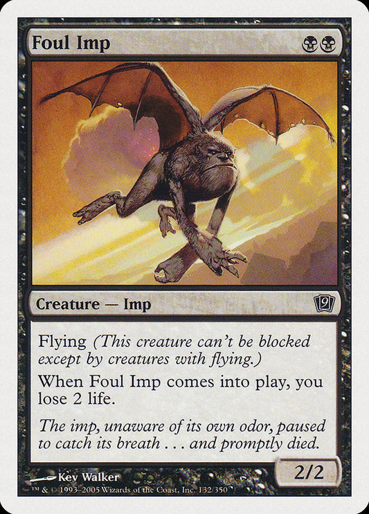 MTG Card Title: Foul Imp 9ED/132