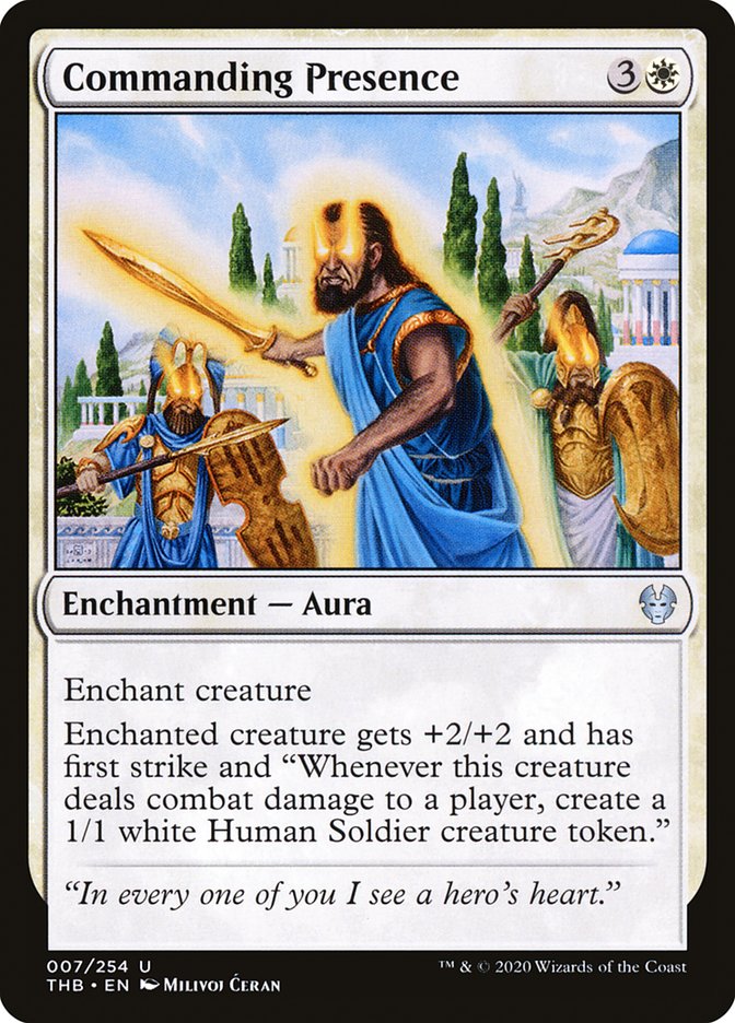 MTG Card Title: Commanding Presence THB/7