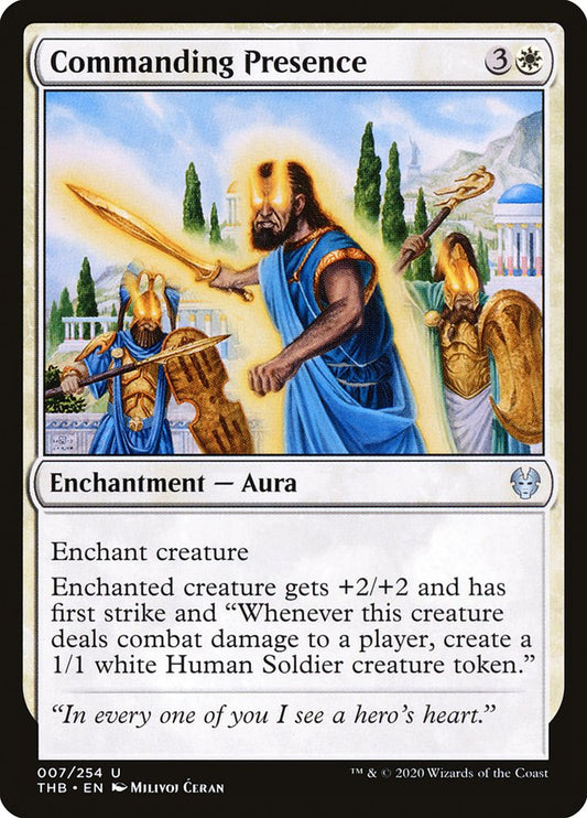 MTG Card Title: Commanding Presence THB/7