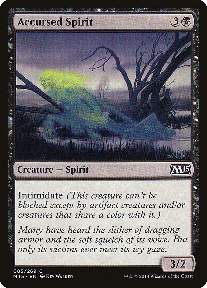 MTG Card Title: Accursed Spirit M15/85