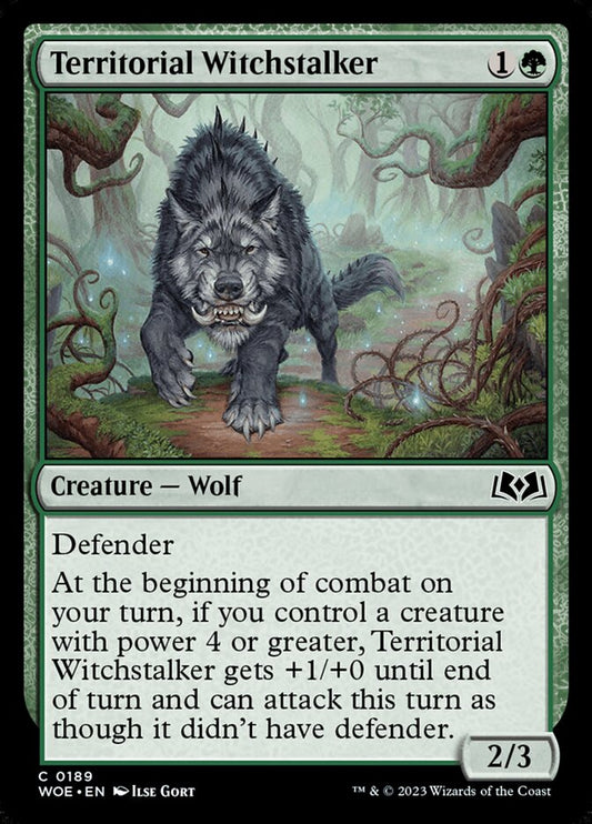 MTG Card Title: Territorial Witchstalker WOE/189