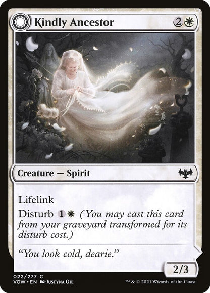 MTG Card Title: Kindly Ancestor // Ancestor's Embrace VOW/22
