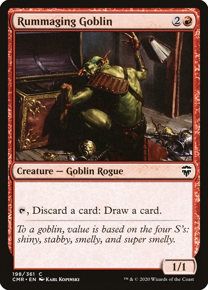 MTG Card Title: Rummaging Goblin CMR/198