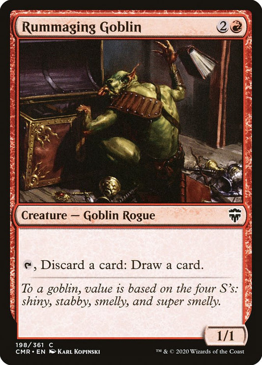 MTG Card Title: Rummaging Goblin CMR/198