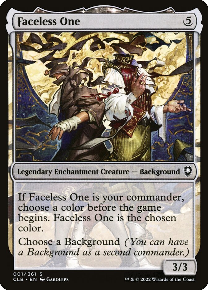 MTG Card Title: Faceless One CLB/1