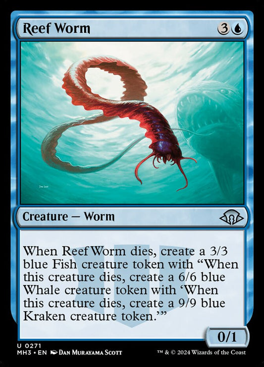 MTG Card Title: Reef Worm MH3/271