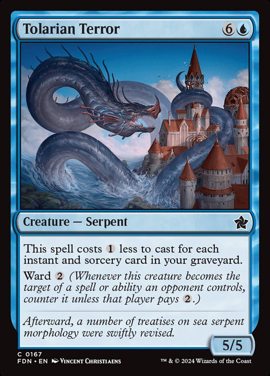 MTG Card Title: Tolarian Terror FDN/167