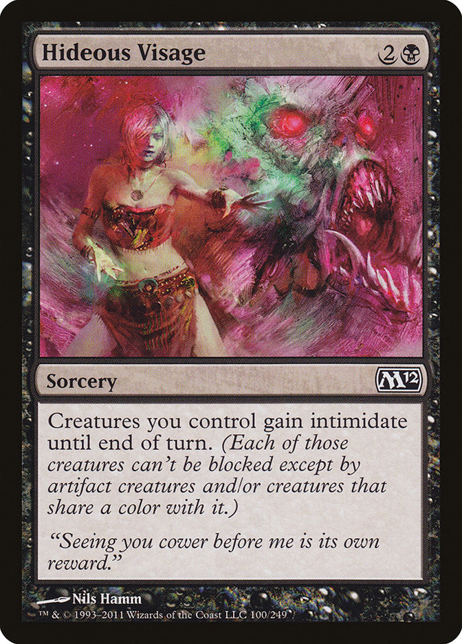 MTG Card Title: Hideous Visage M12/100