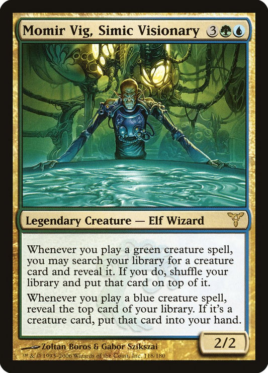 MTG Card Title: Momir Vig, Simic Visionary DIS/118