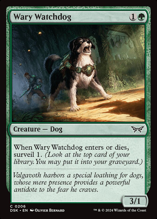 MTG Card Title: Wary Watchdog DSK/206