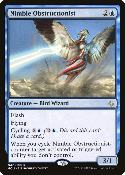 MTG Card Title: Nimble Obstructionist HOU/40