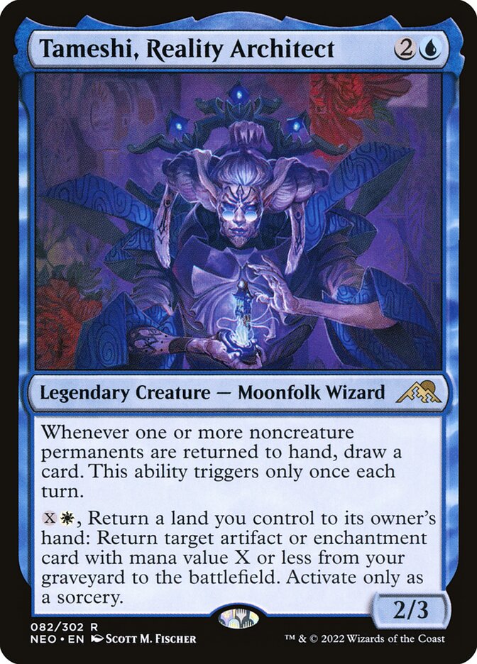 MTG Card Title: Tameshi, Reality Architect NEO/82