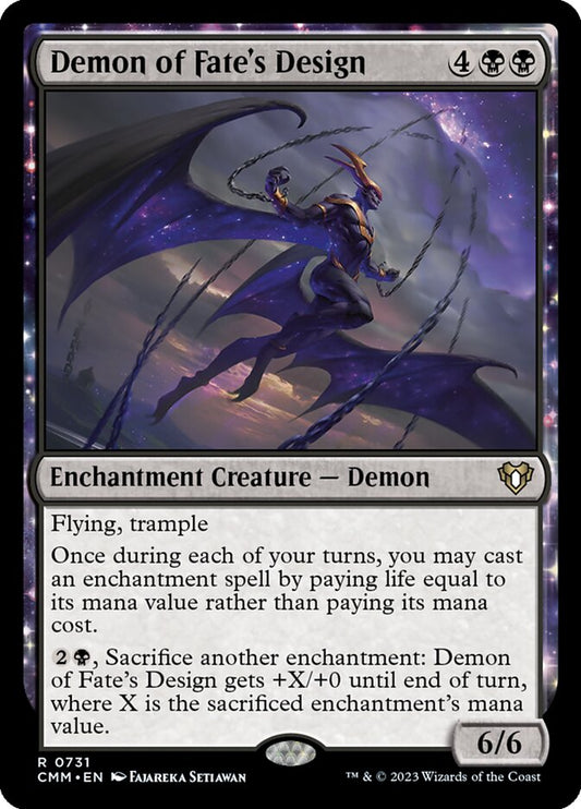 MTG Card Title: Demon of Fate's Design CMM/731