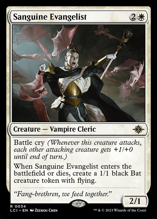 MTG Card Title: Sanguine Evangelist LCI/34