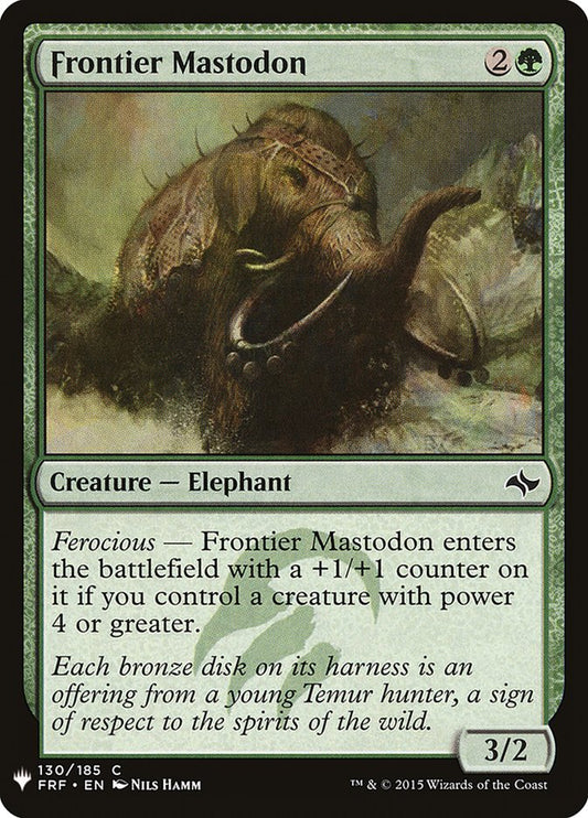 MTG Card Title: Frontier Mastodon PLST/FRF-130