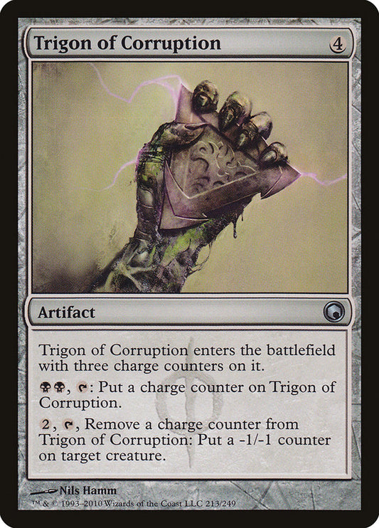 MTG Card Title: Trigon of Corruption SOM/213