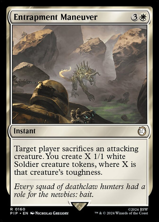 MTG Card Title: Entrapment Maneuver PIP/160