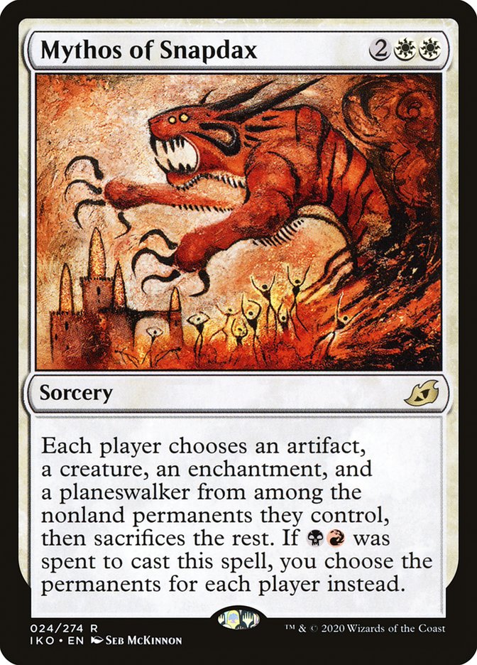 MTG Card Title: Mythos of Snapdax IKO/24