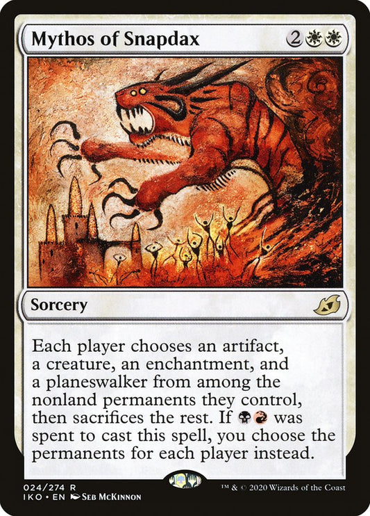 MTG Card Title: Mythos of Snapdax IKO/24