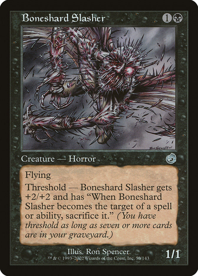 MTG Card Title: Boneshard Slasher TOR/50