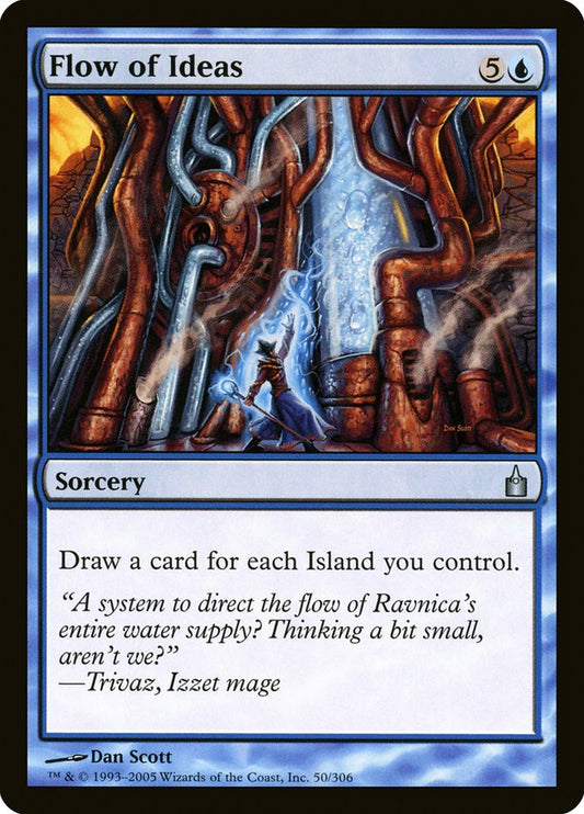 MTG Card Title: Flow of Ideas RAV/50