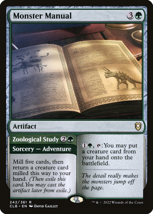 MTG Card Title: Monster Manual // Zoological Study CLB/242